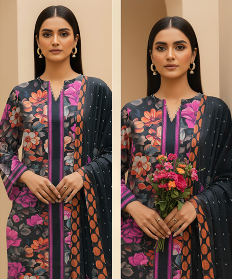 Lawn Printed 3-Piece Ensemble