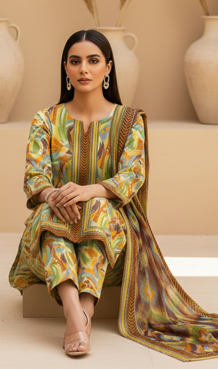 Lawn Printed 3-Piece Ensemble