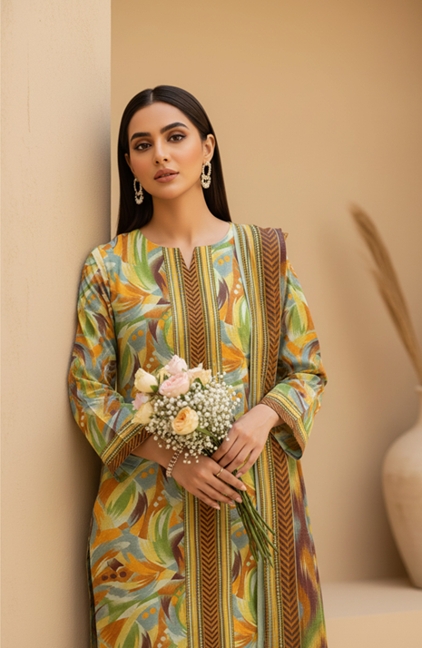 Lawn Printed 3-Piece Ensemble