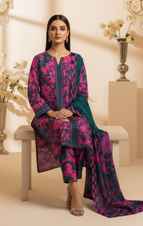Lawn Printed 3-Piece Ensemble