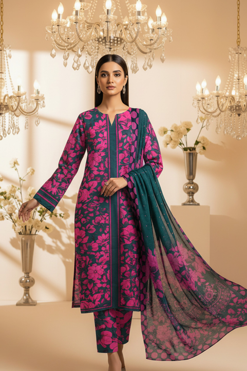 Lawn Printed 3-Piece Ensemble
