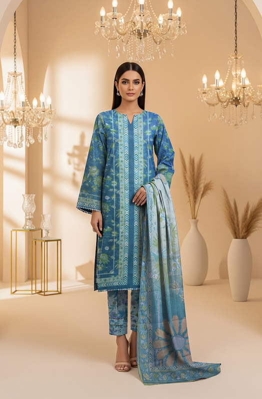 Lawn Printed 3-Piece Ensemble