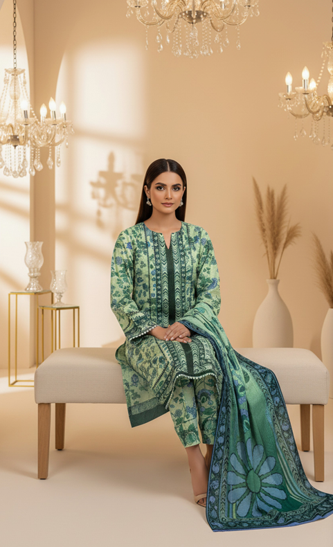 Lawn Printed 3-Piece Ensemble