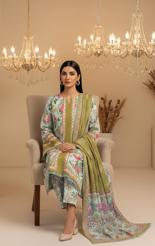 Lawn Printed 3-Piece Ensemble