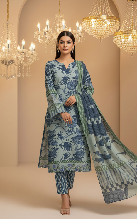 Lawn Printed 3-Piece Ensemble