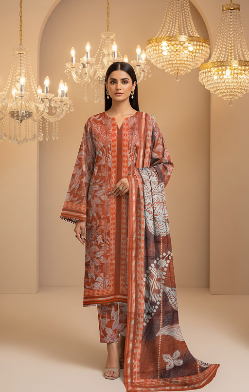 Lawn Printed 3-Piece Ensemble