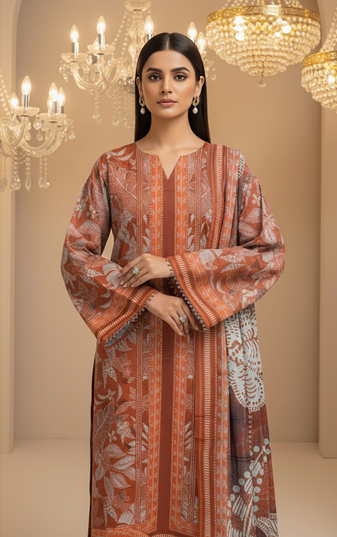 Lawn Printed 3-Piece Ensemble