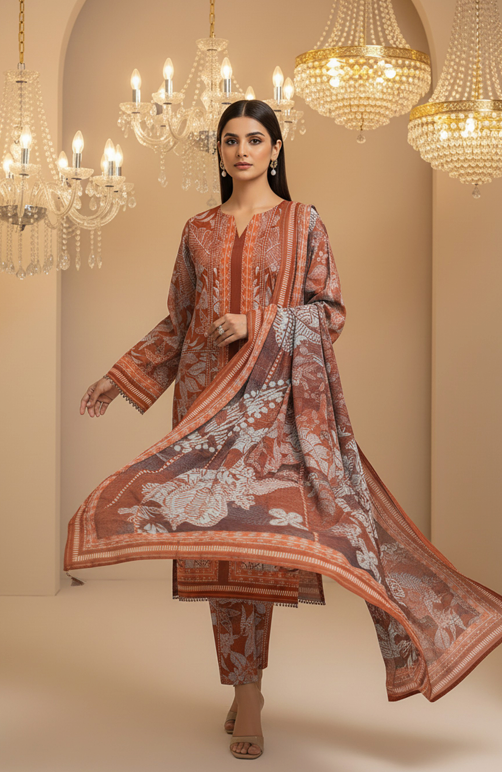 Lawn Printed 3-Piece Ensemble