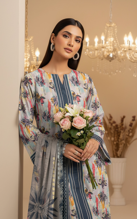 Lawn Printed 3-Piece Ensemble