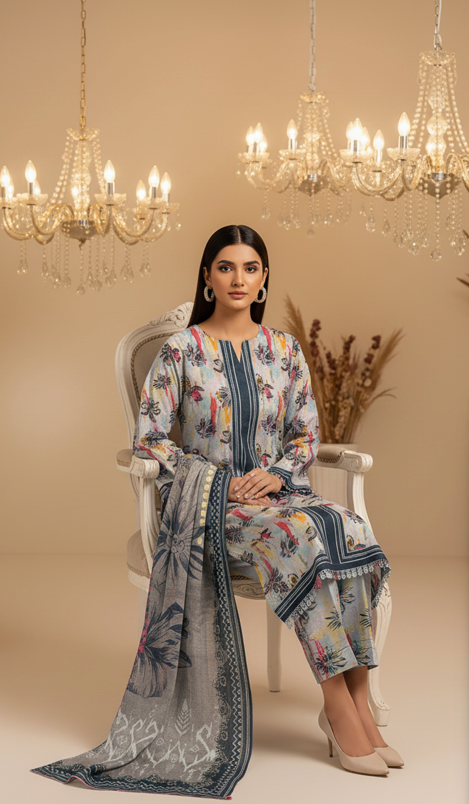 Lawn Printed 3-Piece Ensemble