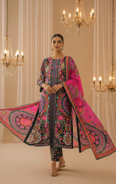 Lawn Printed 3-Piece Ensemble