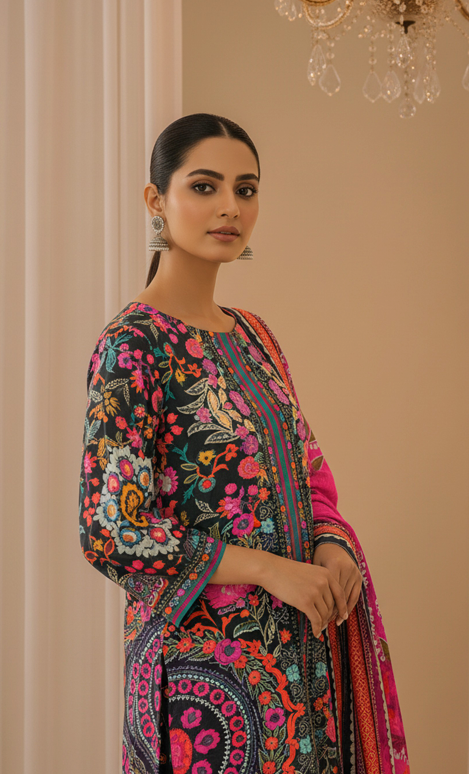 Lawn Printed 3-Piece Ensemble