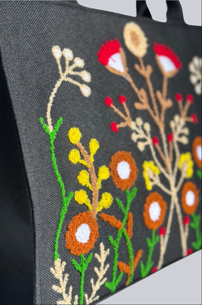 HANDMADE EMBOSSED WORK BAG