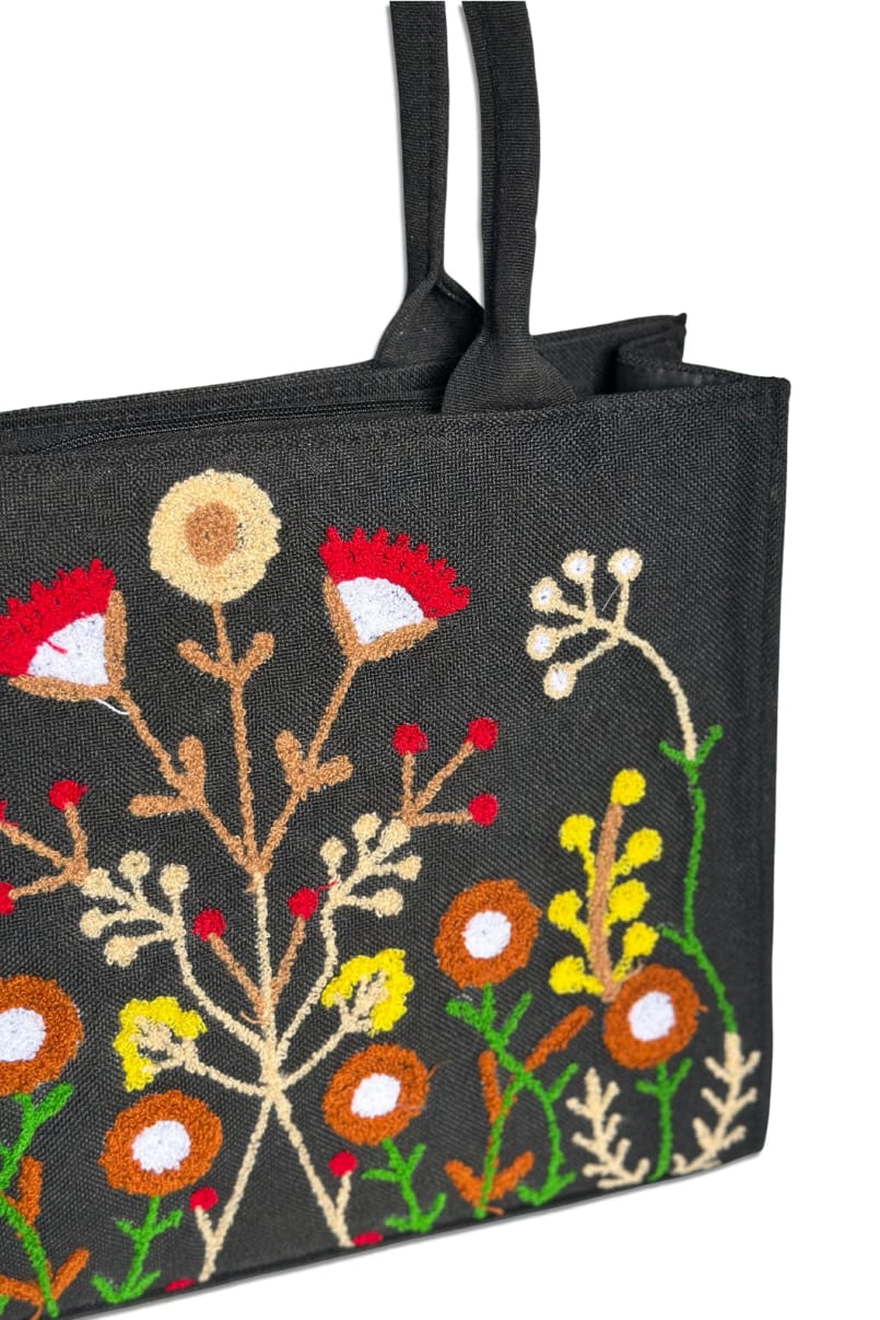 HANDMADE EMBOSSED WORK BAG